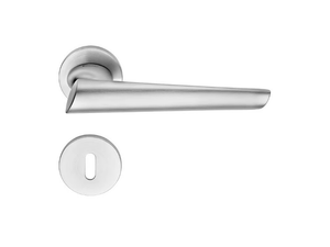 KENDO - Contemporary style brass door handle with lock _ LINEA CALI'